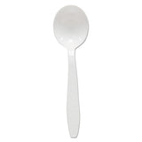 Heavyweight Polystyrene Soup Spoons, Guildware Design, White, 1000-carton