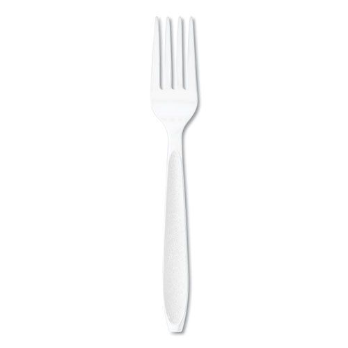 Impress Heavyweight Full-length Polystyrene Cutlery, Fork, White, 1000-carton