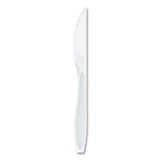 Impress Heavyweight Full-length Polystyrene Cutlery, Knife, White, 100/box