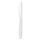 Impress Heavyweight Full-length Polystyrene Cutlery, Knife, White, 100/box, 10 Boxes/carton