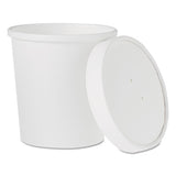 Flexstyle Double Poly Paper Container-lid Combo, 16 Oz, Symphony, 25 Combos-sleeve, 10 Sleeves-carton