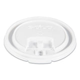 Lift Back And Lock Tab Cup Lids, 10-24 Oz Cups, White, 100-sleeve, 10 Sleeves-carton
