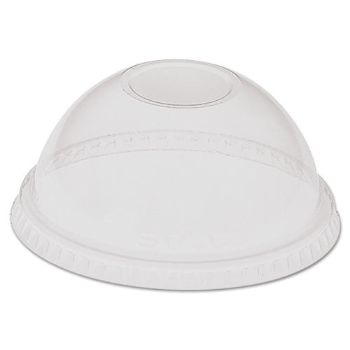 Lid,cup,w-hole,dome,clr