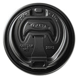 Optima Reclosable Lids For Paper Hot Cups For 10-24 Oz Cups, Black, 1000-carton