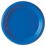 Party Plastic Plates, 10 1-4", Black, 500-carton
