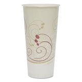 Symphony Treated-paper Cold Cups, 12oz, White-beige-red, 100-bag, 20 Bags-carton