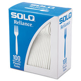 Boxed Reliance Medium Heavy Weight Cutlery, Fork, White, 1000-carton