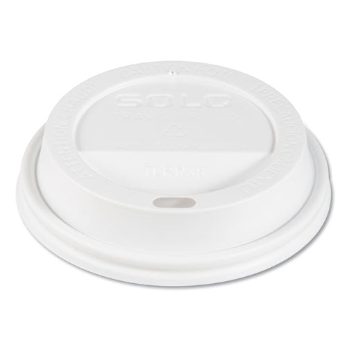 Traveler Cappuccino Style Dome Lid, Fits 10oz Cups, White, 100-pack, 10 Packs-carton