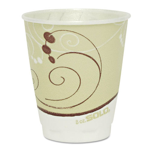 Symphony Design Trophy Foam Hot-cold Drink Cups, 8 Oz, Beige, 1000-carton