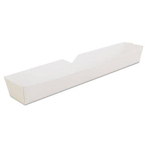 Hot Dog Tray, 10.25 X 1.5 X 1.25, White, 500-carton