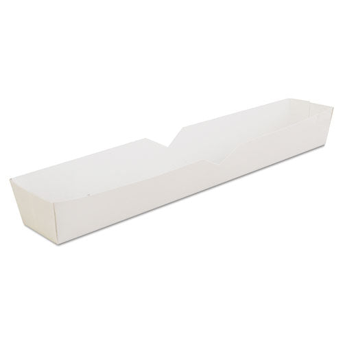 Hot Dog Tray, 10.25 X 1.5 X 1.25, White, 500-carton