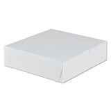 Tuck-top Bakery Boxes, 9 X 9 X 2.5, White, 250-carton