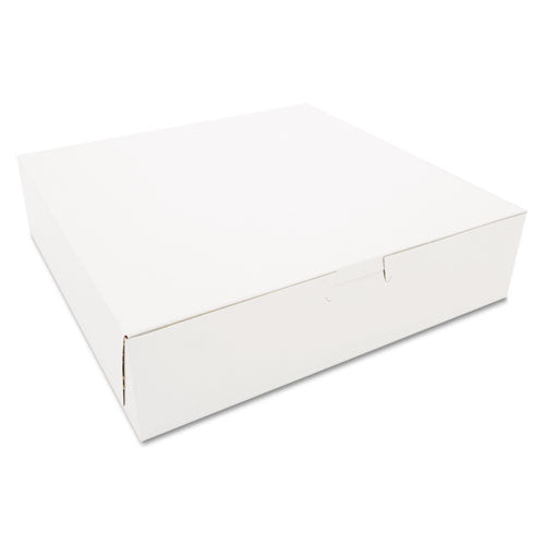 Tuck-top Bakery Boxes, 10 X 10 X 2.5, White, 250-carton