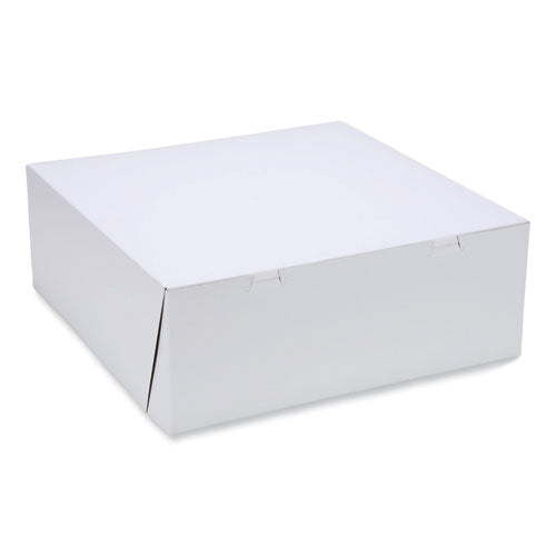Bakery Boxes, 16 X 16 X 6, White, Paper, 50/carton