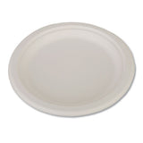 Champware Heavyweight Bagasse Dinnerware, Plate, 10", White, 500-carton