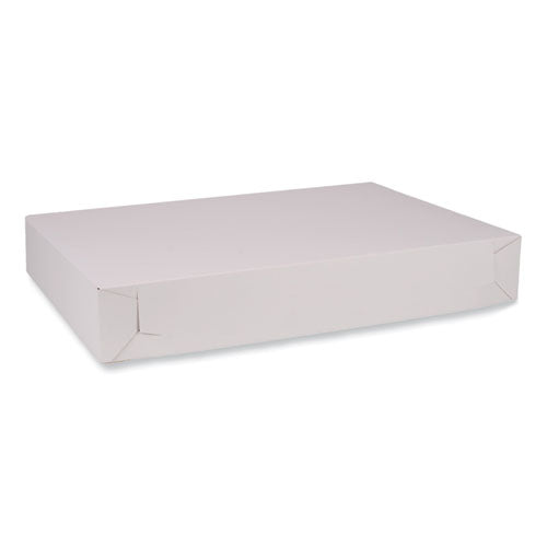 Bakery Boxes, 26 X 18.5 X 4, White, Paper, 50/carton