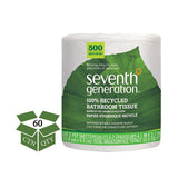 100% Recycled Bathroom Tissue, Septic Safe, 2-ply, White, 500 Sheets-jumbo Roll, 60-carton
