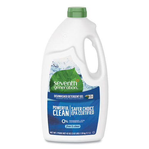 Natural Automatic Dishwasher Gel, Free And Clear-unscented, 42 Oz Bottle, 6-carton