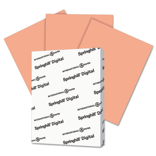 Digital Index Color Card Stock, 90lb, 8.5 X 11, Salmon, 250-pack