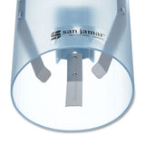 Adjustable Frosted Water Cup Dispenser, Wall Mounted, Blue