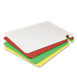 Cut-n-carry Color Cutting Boards, Plastic, 20w X 15d X 1-2h, White