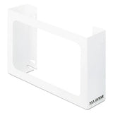 White Enamel Disposable Glove Dispenser, Three-box, 18w X 3 3-4d X 10h