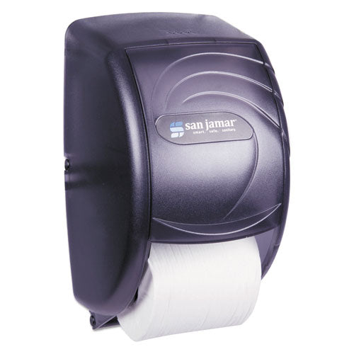 Duett Standard Bath Tissue Dispenser, Oceans, 7 1-2 X 7 X 12 3-4, Black Pearl