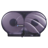 Twin 9" Jbt Toilet Tissue Dispenser, Oceans, 19 X 5 1-4 X 12, Black Pearl