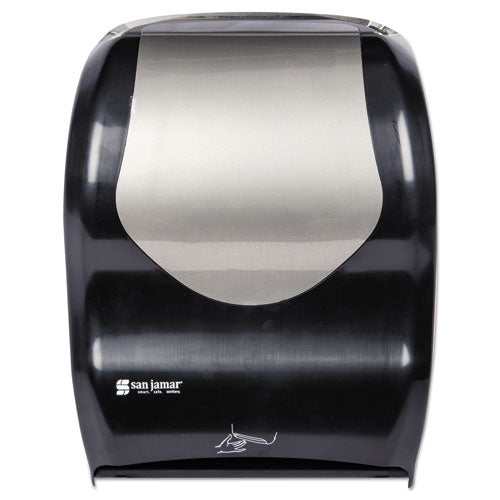 Smart System With Iq Sensor Towel Dispenser, 16.5 X 9.75 X 12, Black-silver