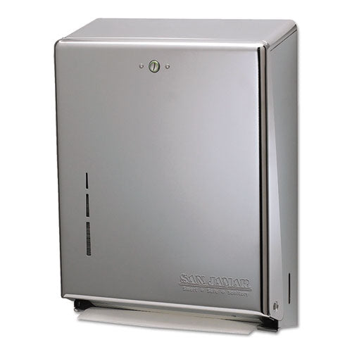 C-fold-multifold Towel Dispenser, 11.38 X 4 X 14.75, Stainless Steel