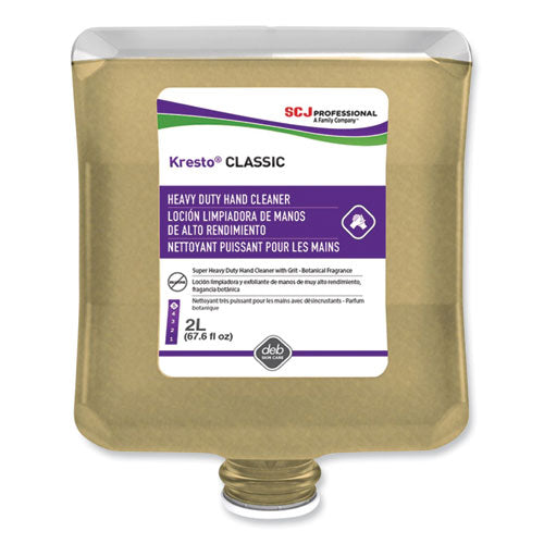 Kresto Classic Heavy Duty Hand Cleaner, Fougere Scent, 2 L Cartridge Refill, 4-carton