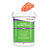 Kresto Cherry Wipes, Cloth, 7.92 X 5.74, Cherry, 70-pack, 6 Packs-carton