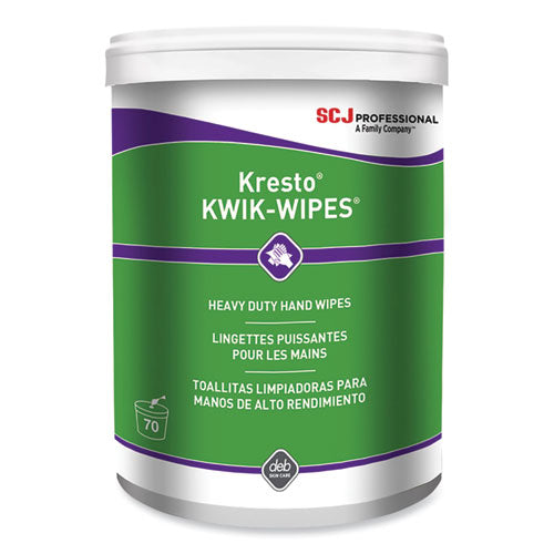 Kresto Kwik-wipes, Cloth, 7.9 X 5.7, Citrus, 70-pack, 6 Packs-carton