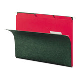 Interior File Folders, 1-3-cut Tabs, Letter Size, Red, 100-box