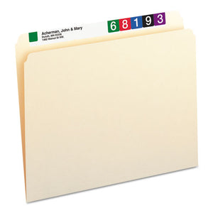 Manila File Folders, Straight Tab, Letter Size, 100-box