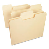 Supertab Top Tab File Folders, 1-3-cut Tabs, Letter Size, 11 Pt. Manila, 100-box