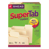 Supertab Top Tab File Folders, 1-3-cut Tabs, Letter Size, 11 Pt. Manila, 100-box