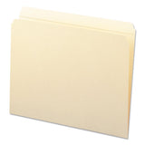 Reinforced Tab Manila File Folders, Straight Tab, Letter Size, 11 Pt. Manila, 100-box