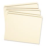 Reinforced Tab Manila File Folders, Straight Tab, Letter Size, 11 Pt. Manila, 100-box