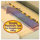 Reinforced Tab Manila File Folders, Straight Tab, Letter Size, 11 Pt. Manila, 100-box