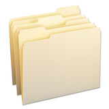 Manila File Folders, 1-2-cut Tabs, Letter Size, 100-box