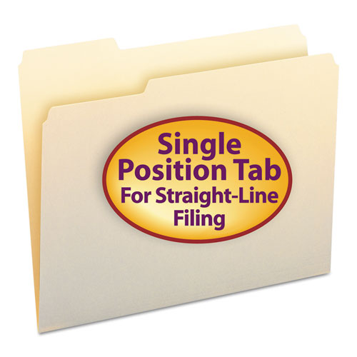 Manila File Folders, 1-3-cut Tabs, Left Position, Letter Size, 100-box