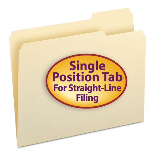 Manila File Folders, 1-3-cut Tabs, Right Position, Letter Size, 100-box