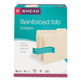 Reinforced Tab Manila File Folders, 1-3-cut Tabs, Letter Size, 11 Pt. Manila, 100-box