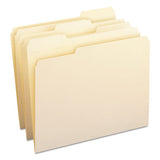 Reinforced Tab Manila File Folders, 1-3-cut Tabs, Letter Size, 11 Pt. Manila, 100-box