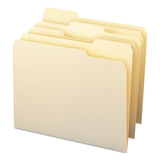 100% Recycled Manila Top Tab File Folders, 1-3-cut Tabs, Letter Size, 100-box