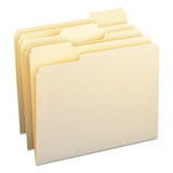 100% Recycled Manila Top Tab File Folders, 1-3-cut Tabs, Letter Size, 100-box