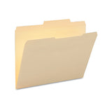 Reinforced Guide Height File Folders, 2-5-cut 2-ply Tab, Right Of Center, Letter Size, Manila, 100-box