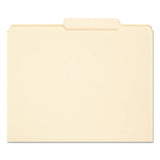 Reinforced Guide Height File Folders, 2-5-cut 2-ply Tab, Right Of Center, Letter Size, Manila, 100-box