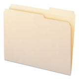 Reinforced Guide Height File Folders, 2-5-cut Tabs, Right Of Center, Letter Size, Manila, 100-box